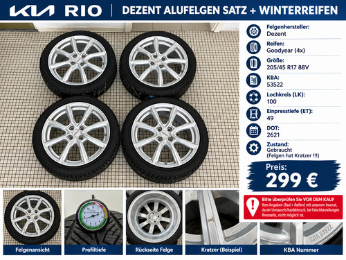 448 kia rio winterreifensatz - rio,